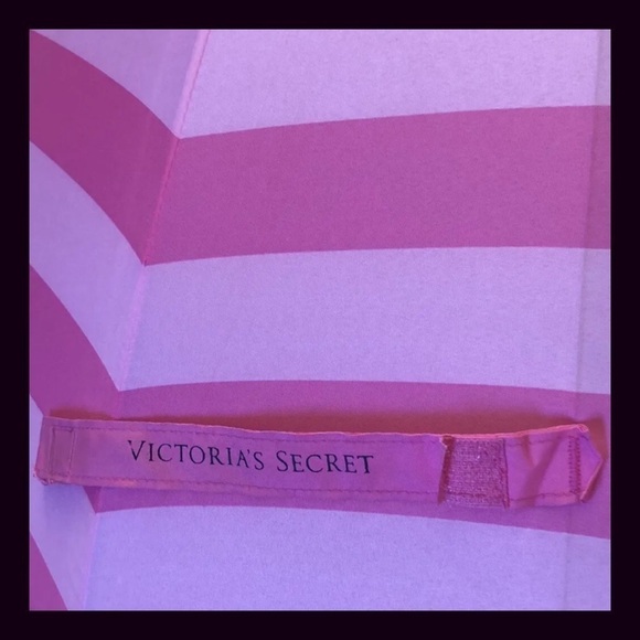 Victorias Secret Iconic Signature Pink Stripe Limited Edition Parasol Umbrella - Picture 12 of 16